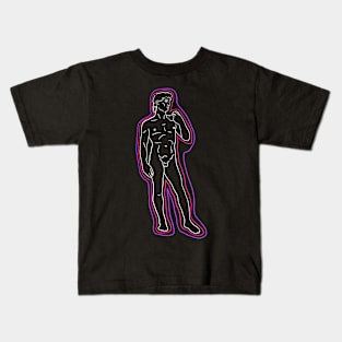 Neon Michelangelo Kids T-Shirt